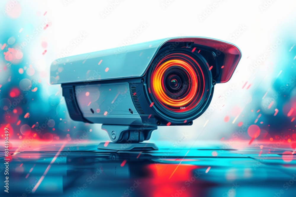 Poster protective panels in home security systems integrate vigilant surveillance designs with automated ca