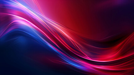 Fototapeta premium Vivid Abstract Wave Design in Blue and Red Tones Perfect for Backgrounds and Vibrant Displays 8K Wallpaper High-resolution