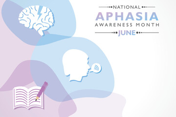 National Aphasia Awareness Month observed in June every year. it is a disorder that affects how you communicate