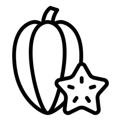 Starfruit fruit icon