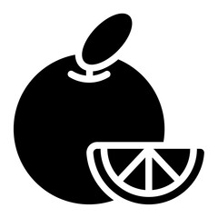Orange fruit icon