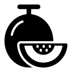 Melon fruit icon