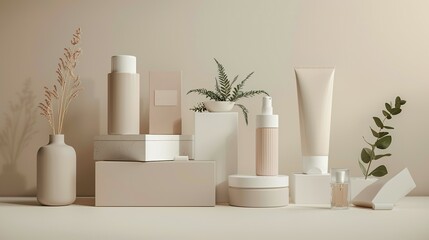 Sustainable Sophistication: Minimalist Design Mockups for Eco-Friendly Cosmetics