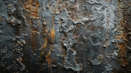 The image is a close-up of a rusty metal surface