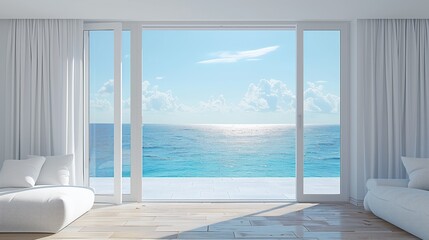 Sea view from the window.