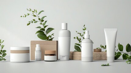 Organic Opulence: High-Quality Mockups for Eco-Friendly Cosmetic Packaging