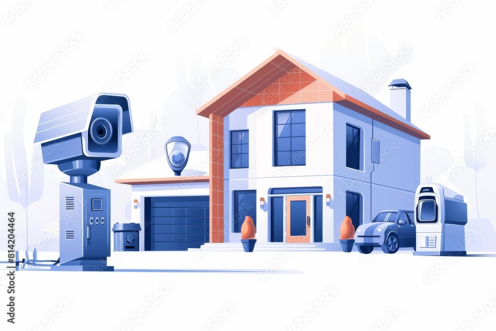 Poster protection for seniors and animals in private home networks with secure ip cameras, advanced network