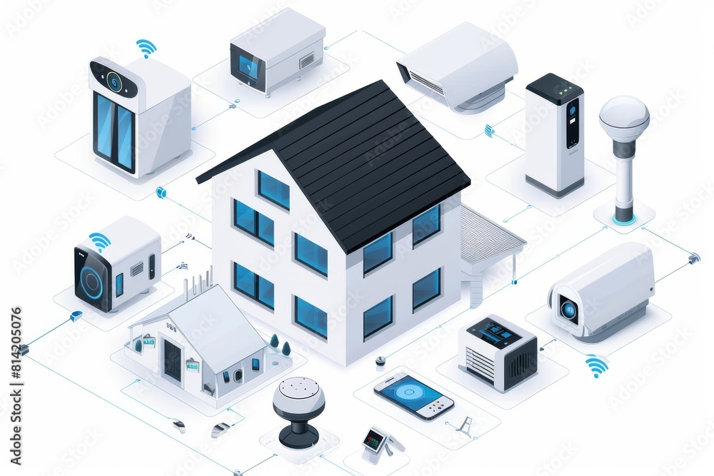 Poster safeguard animals and seniors in private home networks with advanced ip networking, secure cameras, 