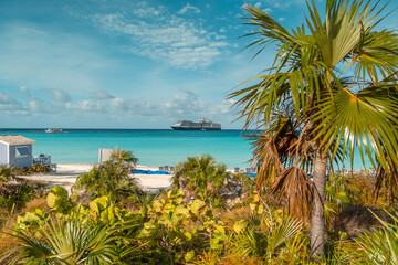 Half moon cay Bahamas private island Caribbean