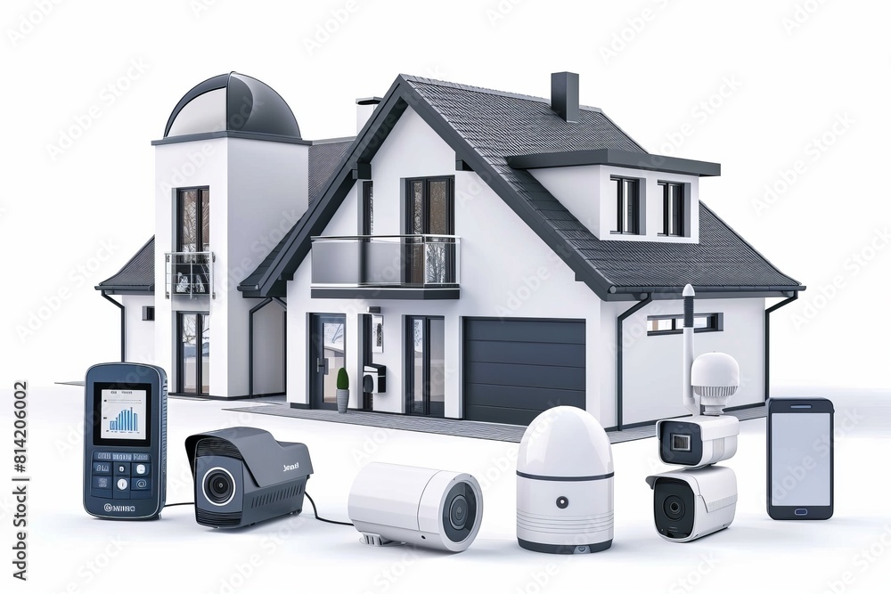 Aufkleber private home networks safeguard seniors and animals with secure cameras, advanced ip networking, and