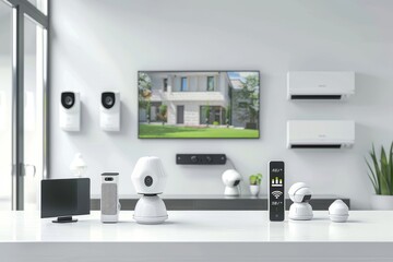 Advanced networking in private home networks secures seniors with quick connectivity IP cameras and sensors for safeguarding animals.
