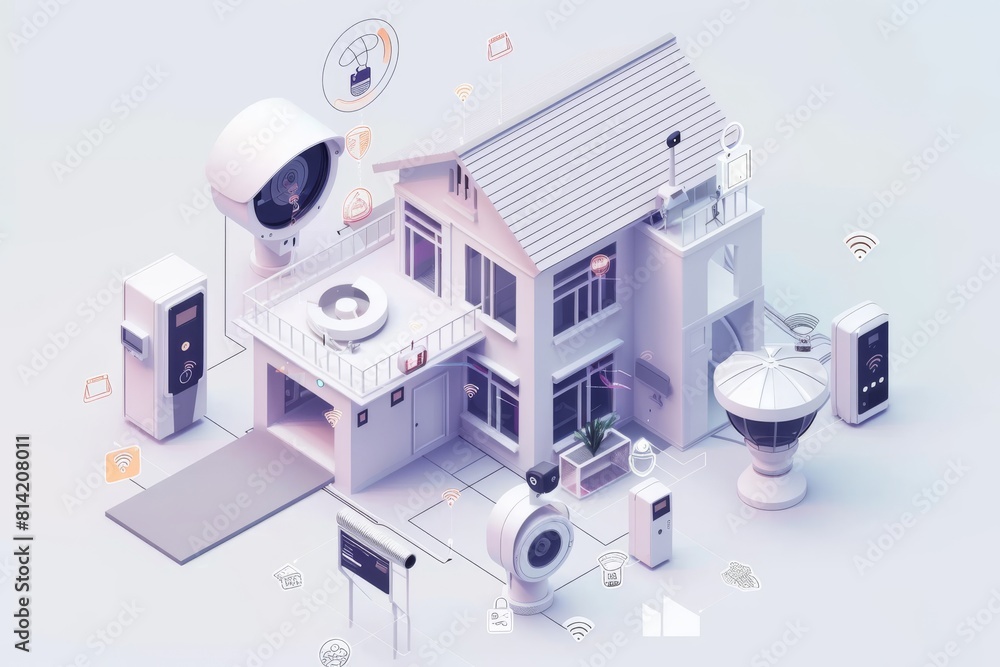 Poster protect seniors and animals in private home networks with secure cameras, quick connectivity, and ad