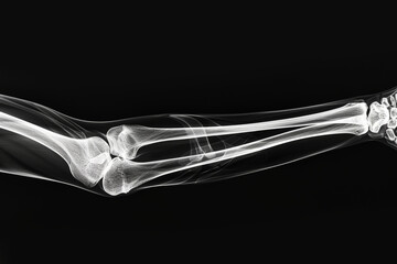 X-Ray Image of Human Hand Bones