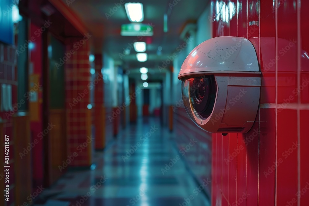 Poster intrusion safeguarding in wireless home security systems integrates camera breach protocols, enhanci