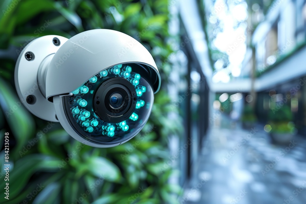 Poster enhanced real-time emergency responses in home security use cctv and cameras, integrating interactiv