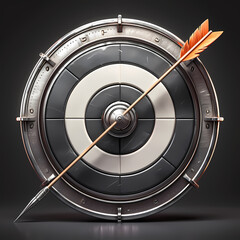 Bullseye Target Achieved: A Symbol of Success and Precision in 3D Rendering
