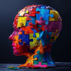 Una imagen muy colorida que representa a una mente neurodivergente