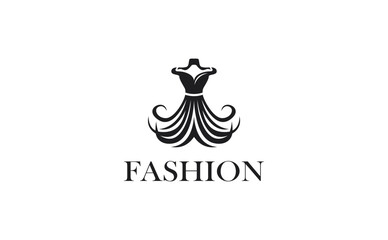 Fashion logo design template suitable for clothing brands, boutiques, fashion blogs, apparel websites, designer portfolios, retail shops, and fashion-related businesses