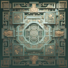 Embark on a Journey Through the Vastness of an Ancient Jade Maze - A Stunning Display of Mythical Architecture and Artistry