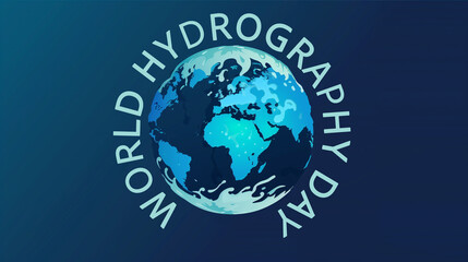 Celebrating World Hydrography Day With a Stylized Illustration of Earths Waterways
