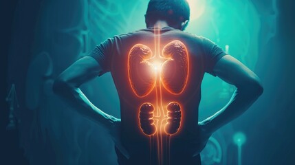 Fototapeta premium Kidneys pain