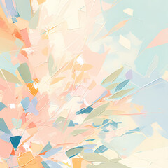 Embrace the Vibrant Chaos: An Ethereal Blossom in an Abstract Artwork