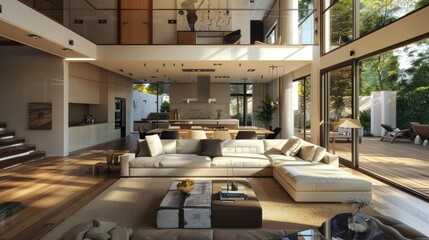 Modern living room house contemporary interior