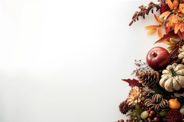 Autumn Bounty Thanksgiving Composition Generative AI