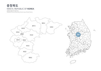 south korea province png map. republic of korea map. 