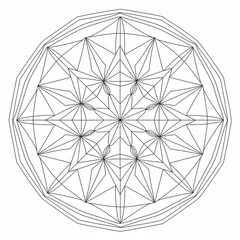 A drawing of an abstract shape of diamond