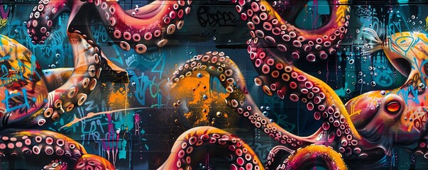 Bring to life a mesmerizing underwater graffiti masterpiece