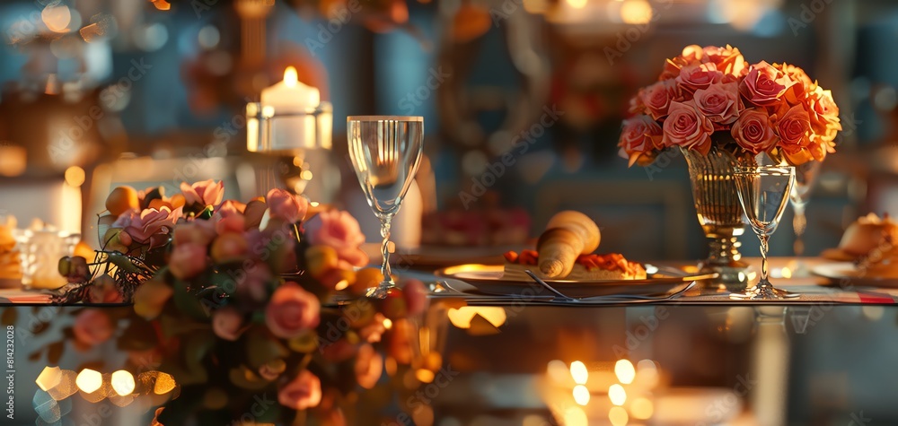 Poster step into the world of virtual reality dining with a dynamic