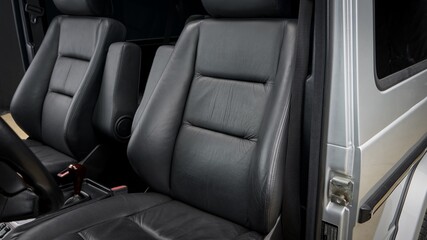 Drivers seat in a suv