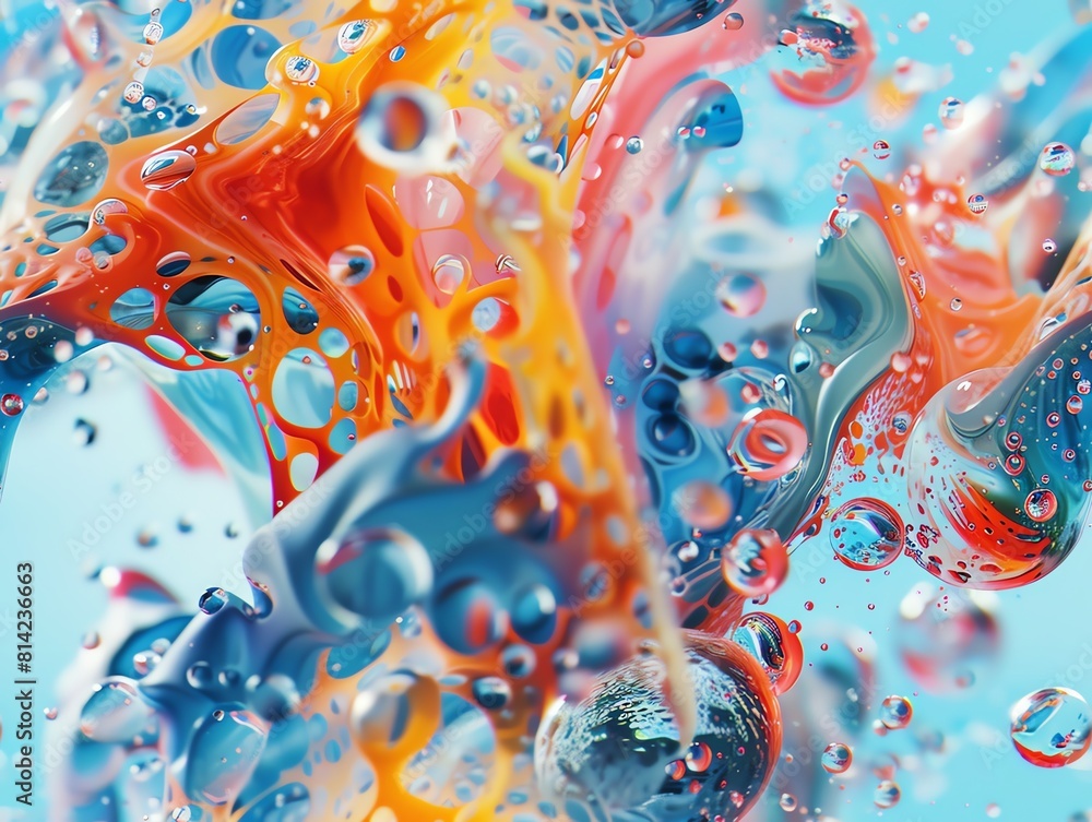 Poster immerse viewers in a world of advanced gadgets from a unique birds eye view, blending vibrant colors