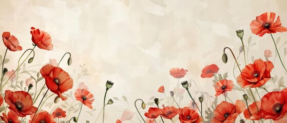 Blank vintage card for Memorial Day