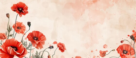 Blank vintage card for Memorial Day