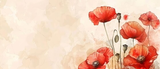 Blank vintage card for Memorial Day