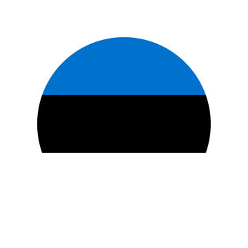 Round Estonia flag icon