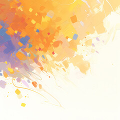 Experience the Artistic Splash! Vibrant Abstract with Dynamic Strokes - Perfect for Marketing Graphics & Backgrounds
