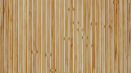 3D yellow bamboo fence background,