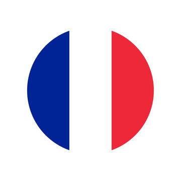 Round France flag icon