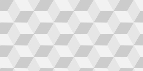 Vector Abstract cubes geometric tile and mosaic wall or grid hexagon technology wallpaper. white and gray geometric block cube structure backdrop grid triangle texture vintage design.