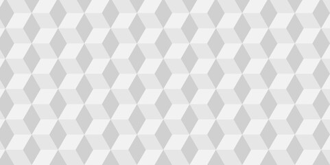 Abstract cubes geometric tile and mosaic wall or grid hexagon technology wallpaper. white and gray geometric block cube structure backdrop grid triangle texture vintage design.