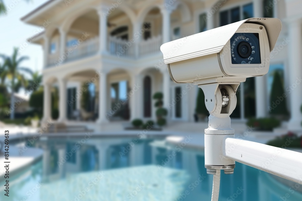 Poster top surveillance planning with protective fencing utilizes 5g wi-fi routers and strict geographical 