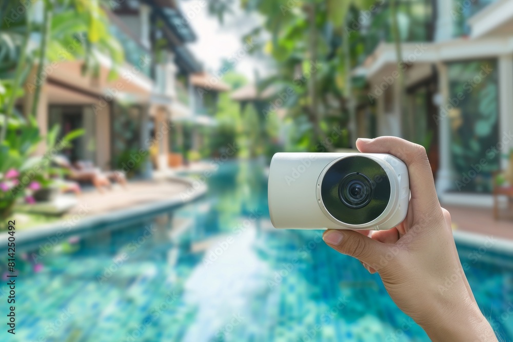 Poster implement top security planning with 5g wi-fi routers enforcing geographical limits, delivering emer