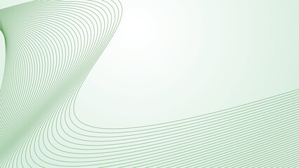 Green gradient with curve line background for backdrop or presentation