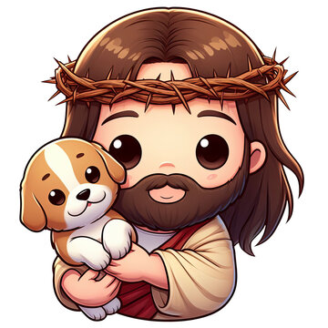 recommend clip art: Jesus love Beagle puppy cute dog