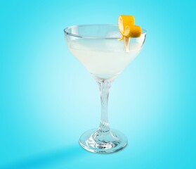 Classic tasty alcohol cocktail in glass