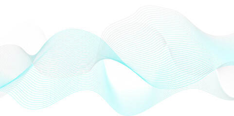 Vector abstract blue digital blend wave lines technology background. Modern minimal gradient white flowing wave lines and glowing moving lines. Futuristic technology and sound wave lines background.