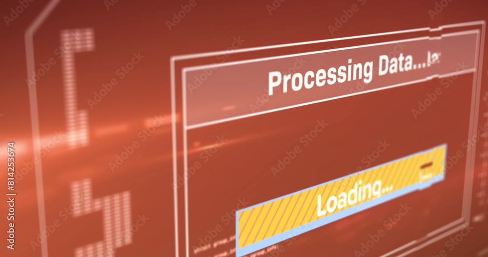 Poster image of computing data processing text over screen